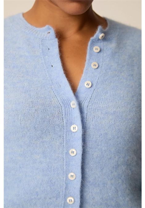 Des Petits Hauts Women's Betty Blue Fitted Superfine Alpaca Cardigan Des Petits Hauts |  | 1H26003803614